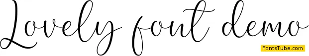 Lovely font demo Font