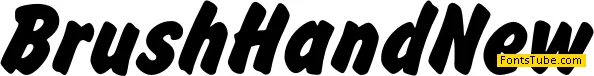 Brush Hand New Font