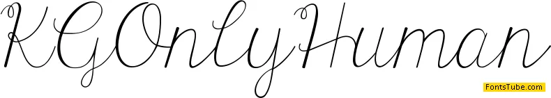 KG Only Human Font