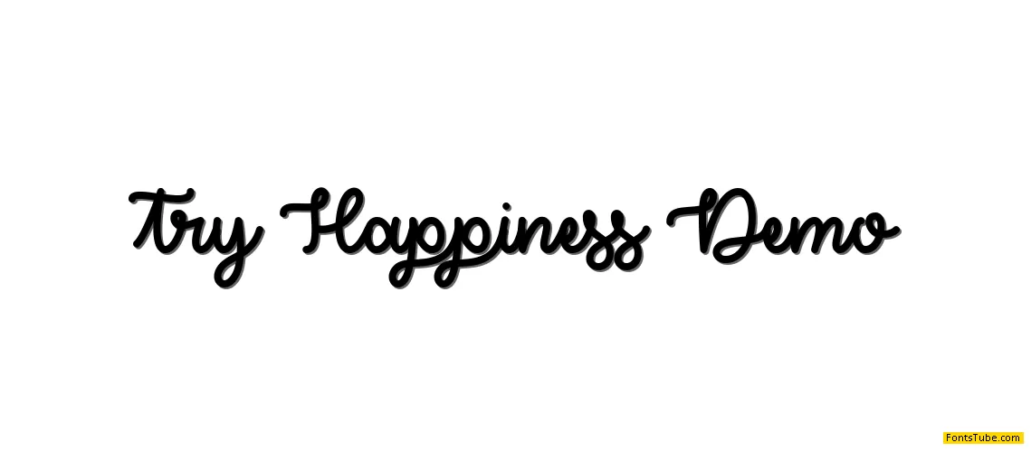 Try Happiness Demo Font