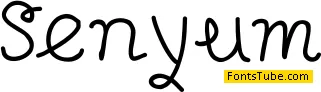 Senyum Font