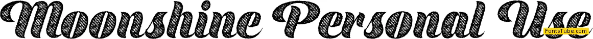 Moonshine Personal Use Font