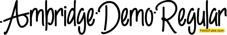 Ambridge Demo Font