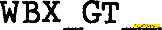 WBX Font Family
