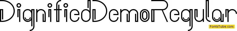 Dignified Demo Font