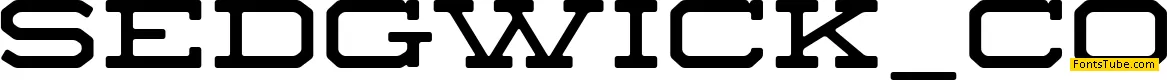 Sedgwick Co Font