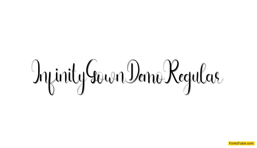 Infinity Gown Demo Font