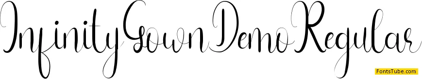 Infinity Gown Demo Font