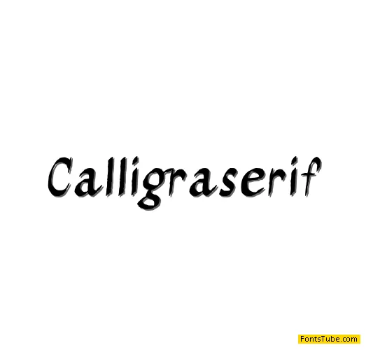 Calligraserif Font