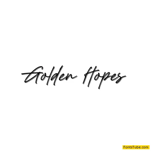 Golden Hopes Font