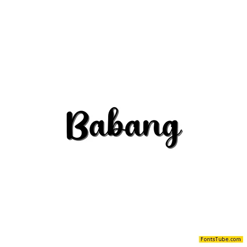 Babang Font