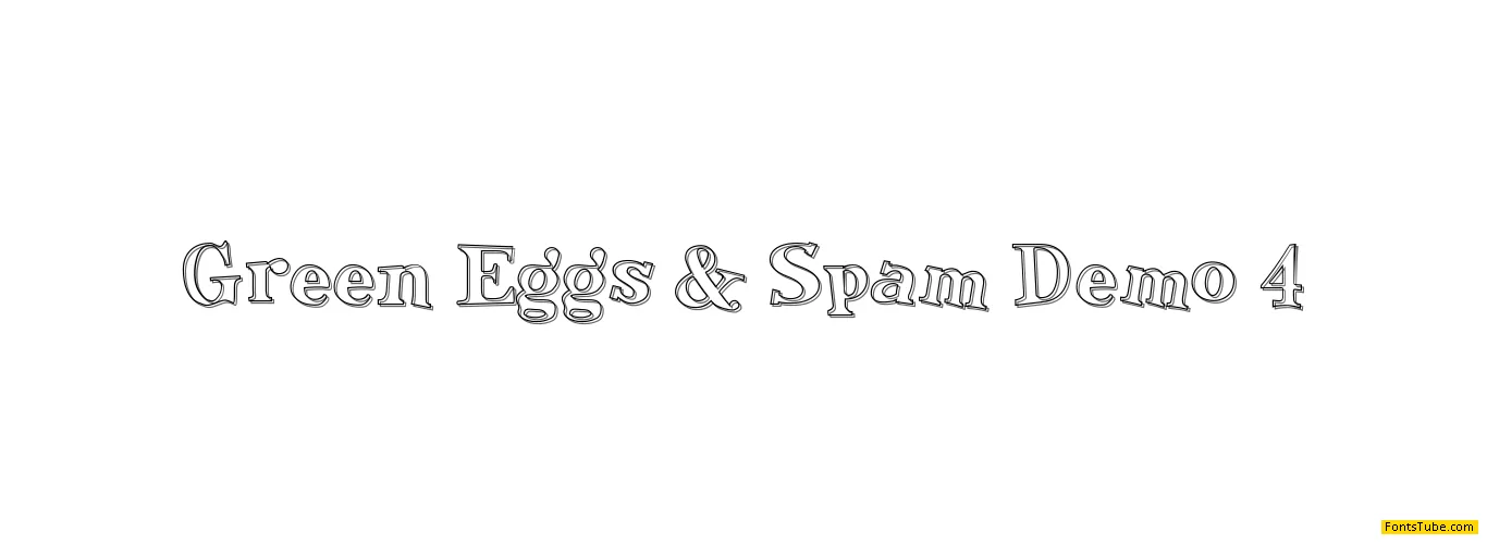 Green Eggs and Spam Font