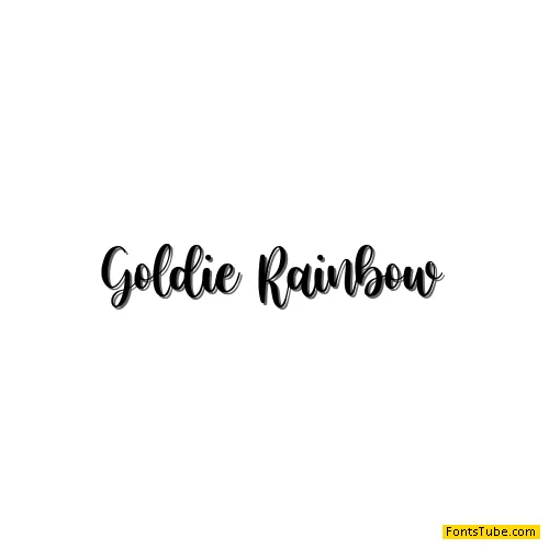 Goldie Rainbow Font