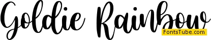 Goldie Rainbow Font