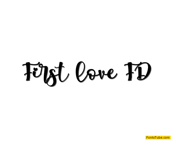 First love FD - Personal Use Font