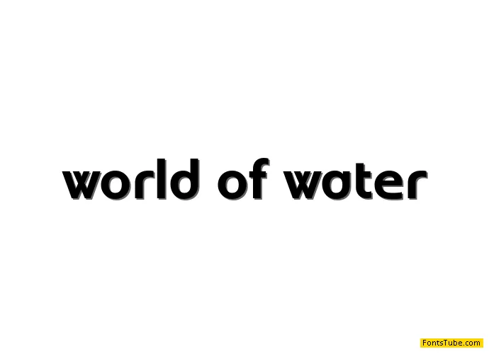 World of Water Font