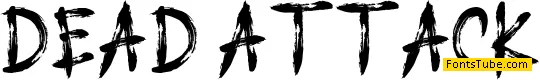 DEAD ATTACK Font