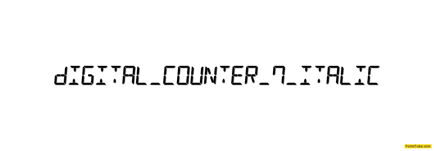 Digital Counter 7 Font Family