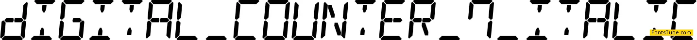 Digital Counter 7 Font Family