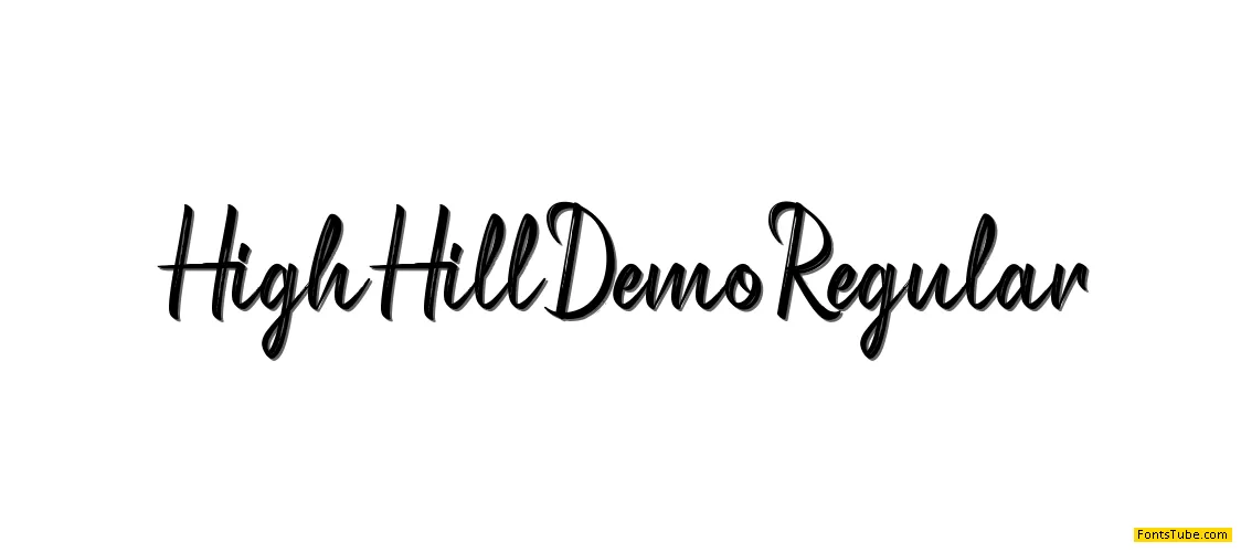 High Hill Demo Font
