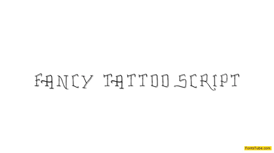 Fancy Tattoo Script Font