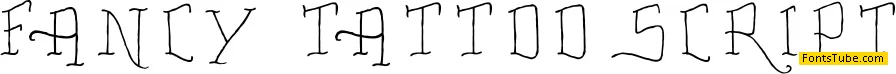Fancy Tattoo Script Font