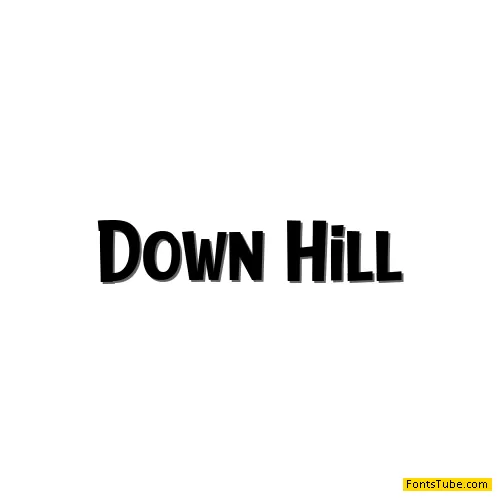 Down Hill Font