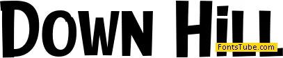 Down Hill Font