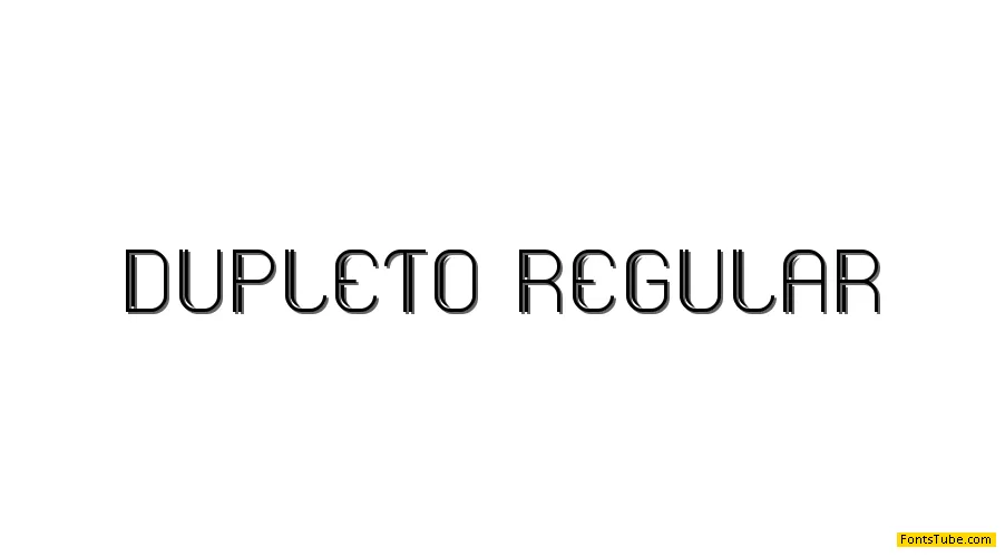 Dupleto Font