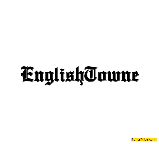 English Towne Font