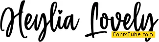 Heylia Lovely Font