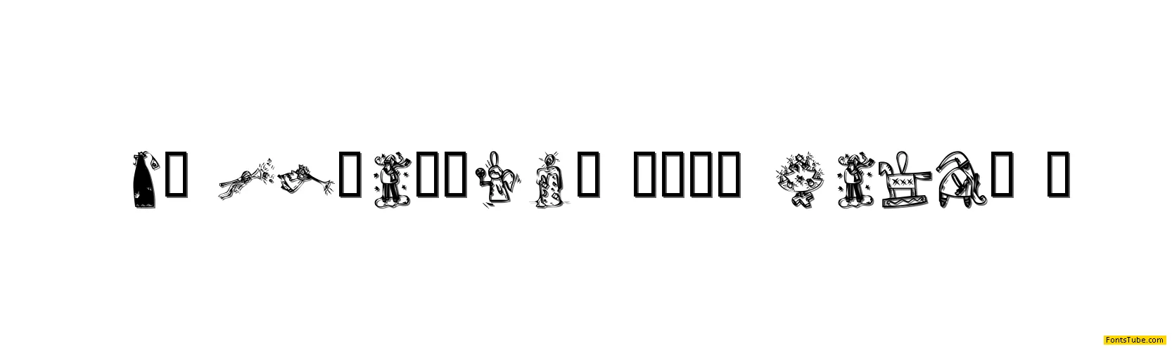 KR Christmas 2002 Dings 2 Font