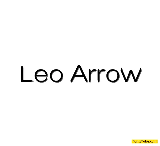 Leo Arrow Font