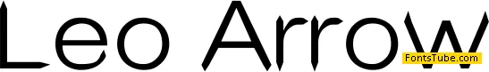 Leo Arrow Font