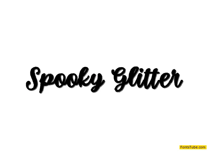 Spooky Glitter Font