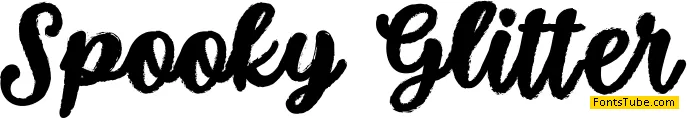 Spooky Glitter Font