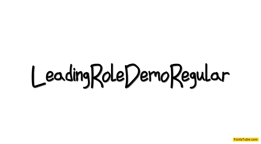 Leading Role Demo Font