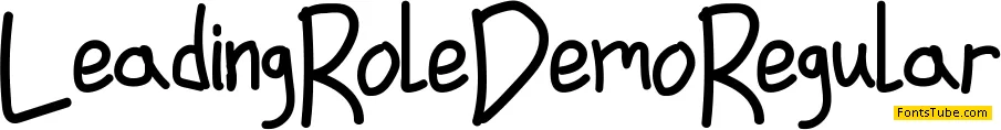 Leading Role Demo Font