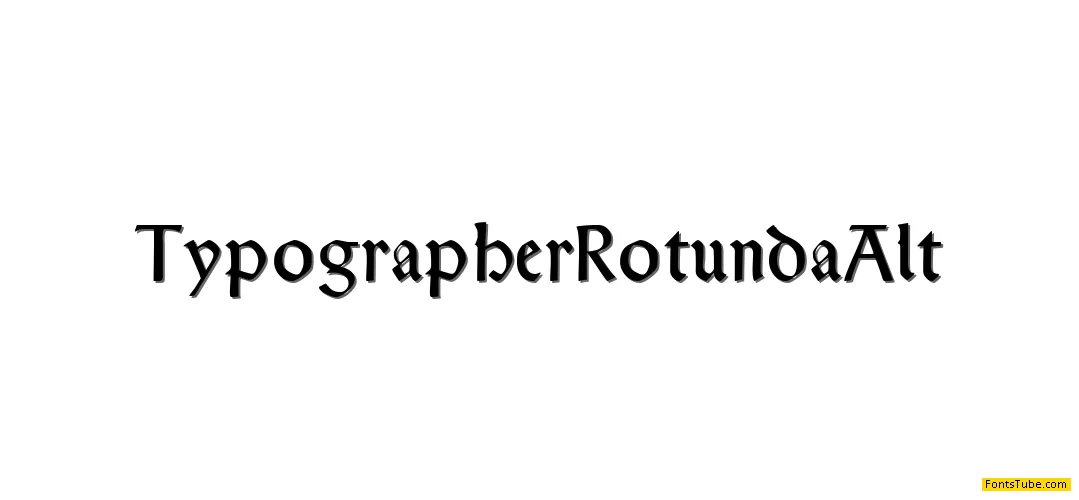 Typographer Rotunda Font Family