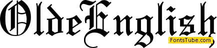 Olde English Font