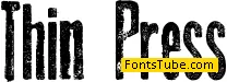 Thin Press Font