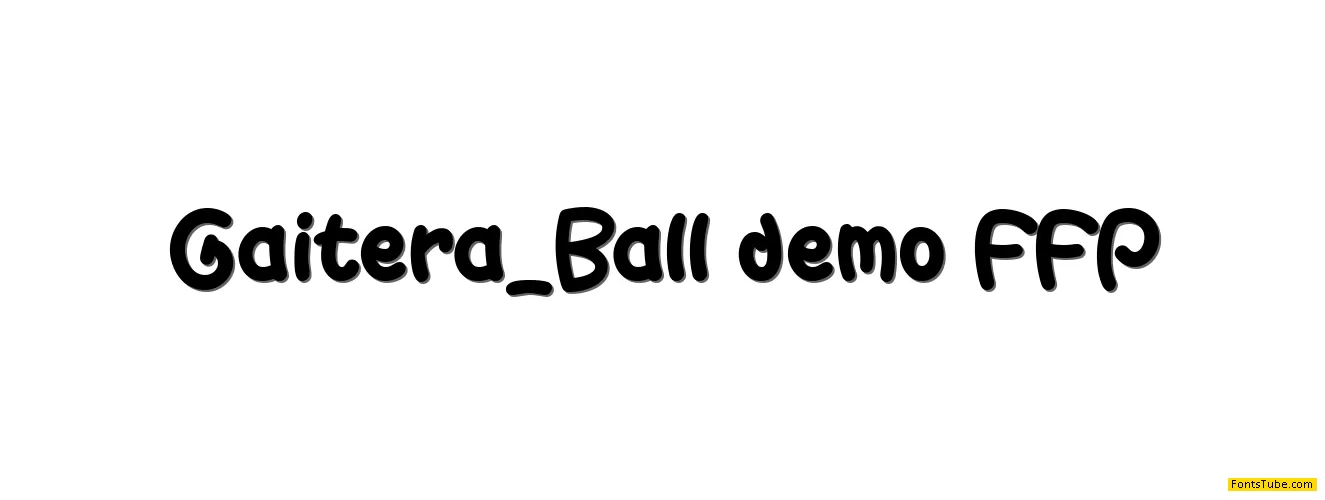 Gaitera Ball Font