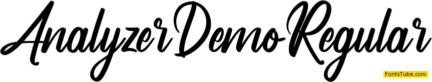 Analyzer Demo Font