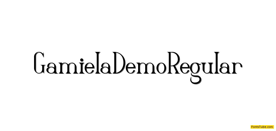 Gamiela Demo Font