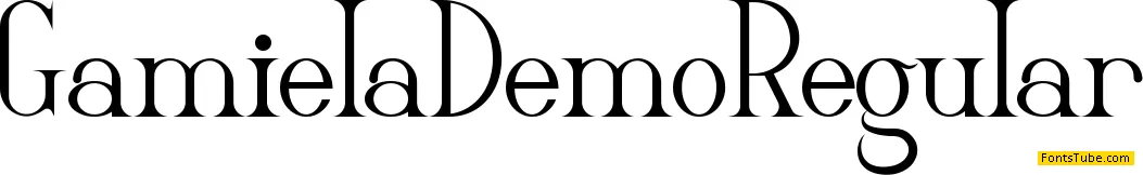 Gamiela Demo Font