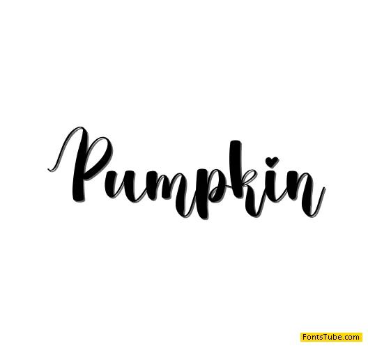 Pumpkin Font