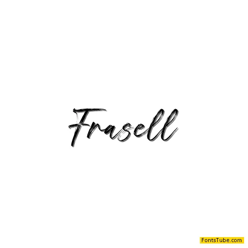 Frasell - Personal Use Font