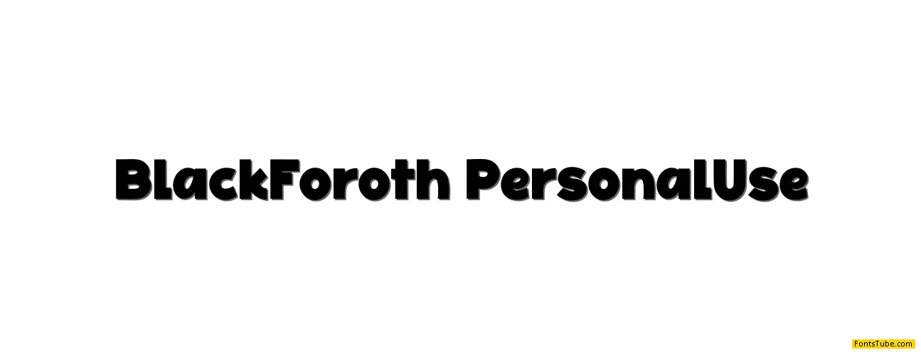 Black Foroth Font