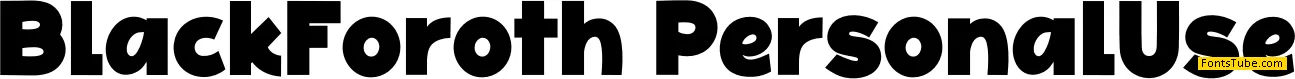 Black Foroth Font