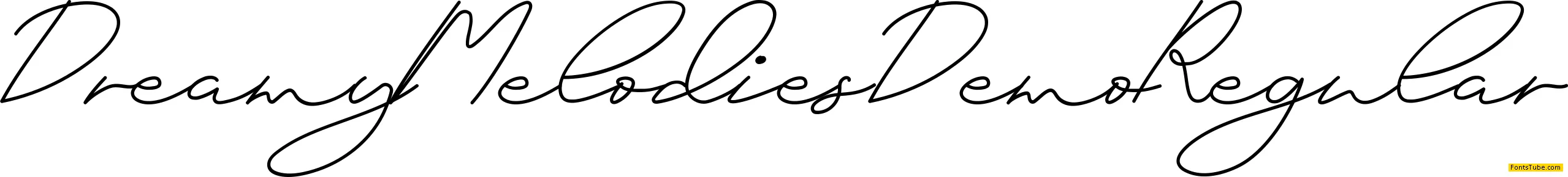 Dreamy Melodies Demo Font